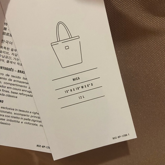 Herschel Supply Company pink mica tote - Picture 6 of 7